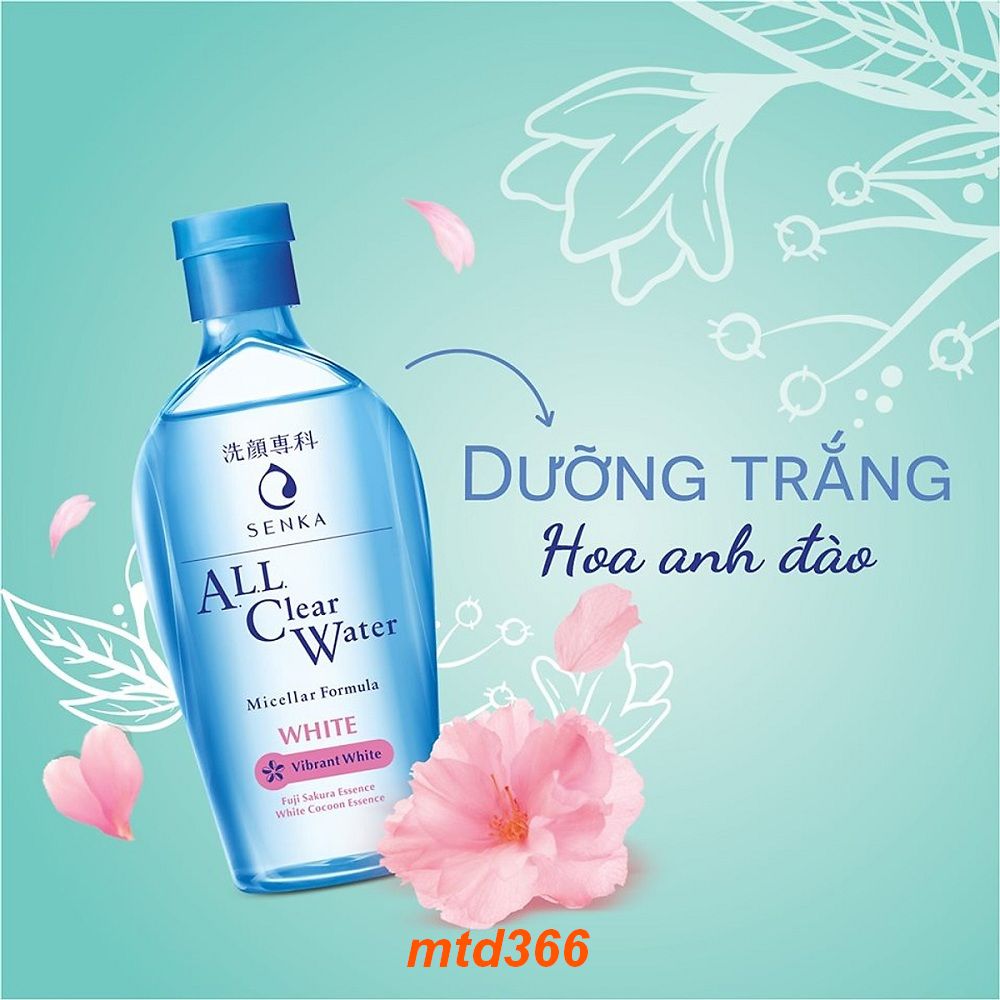 Nước Tẩy Trang 230ml Senka Dưỡng Trắng