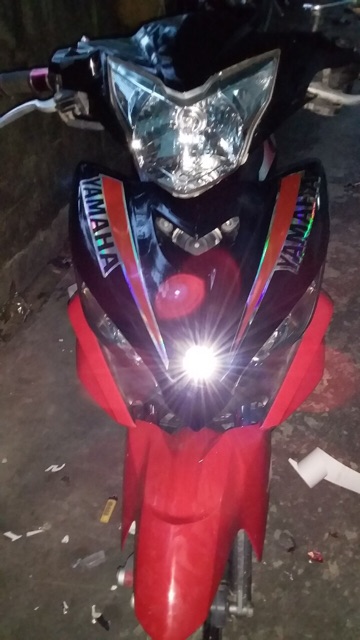 Tem exciter 135 đỏ đen yamaha crom