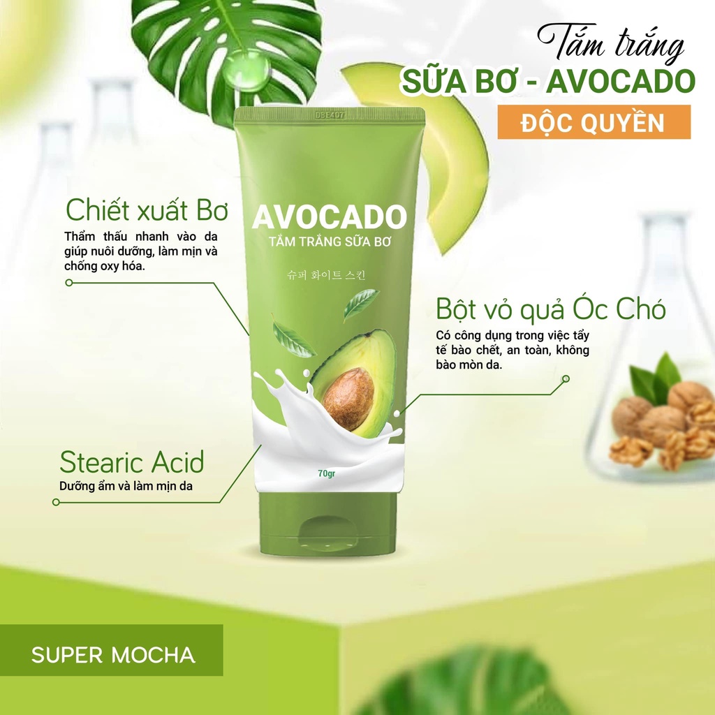 Tắm trắng Bơ sữa Mocha