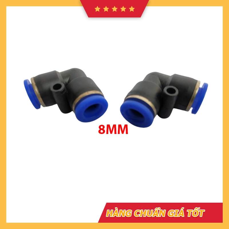 Cút nối góc vuông, co nối dành cho ống 8mm , ống 8ly dùng trong phun sương, hệ thống tưới, khí nén