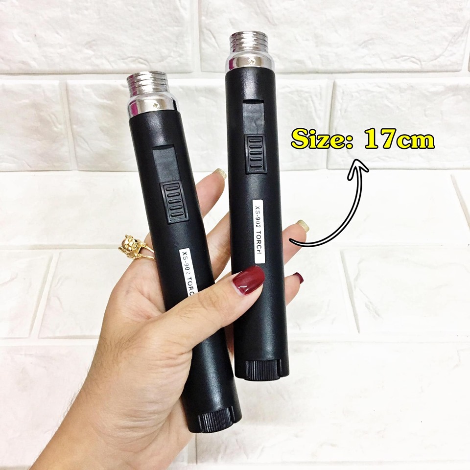 [HCM]BẬT LỬA KHÈ RÃNH TAY XS902 CÓ CHÂN ĐẾ - LỬA HOẢ TIỄN (LỬA KIM) SIZE: 17CM - (XÀI GAS)