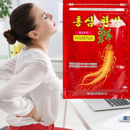[HCM]Cao dán chiết xuất hồng sâm Himena gói 20 miếng (Đỏ)