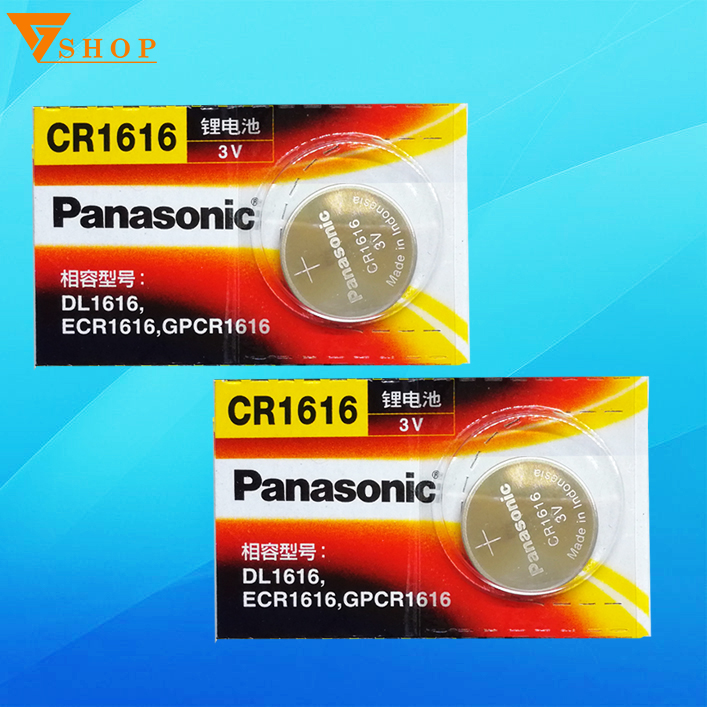 2 viên Pin CR1616 panasonic 3v, Pin Remote CR1616