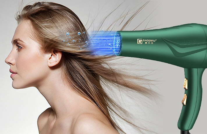 Máy sấy tóc Gaoerfu công suất mạnh ion âm bảo vệ tóc có 4 chế độ sấy điều chỉnh nhiệt độ thiết kế sang trọng đẹp mắt - Hàng nhập