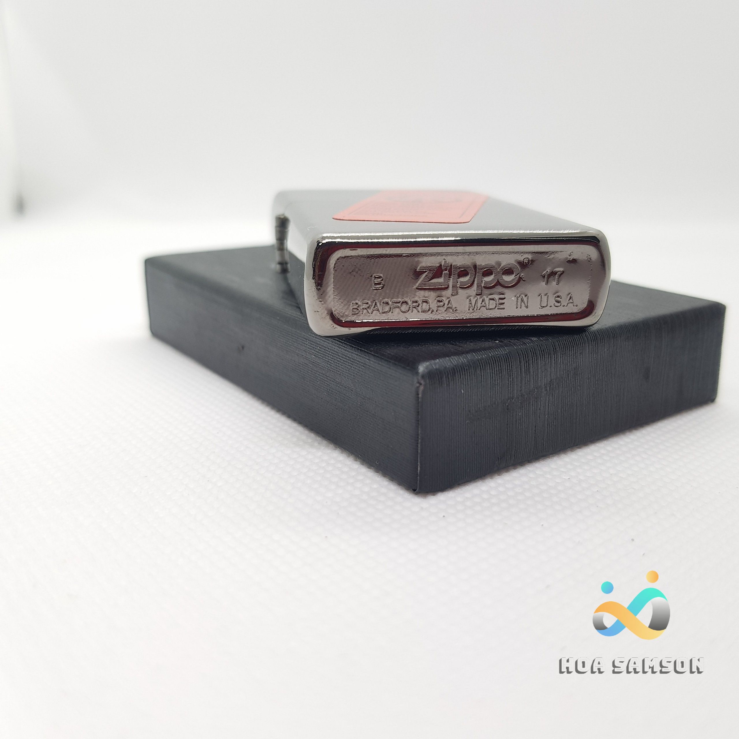 Bật lửa Zippo Mỹ Fullbox Đen xước