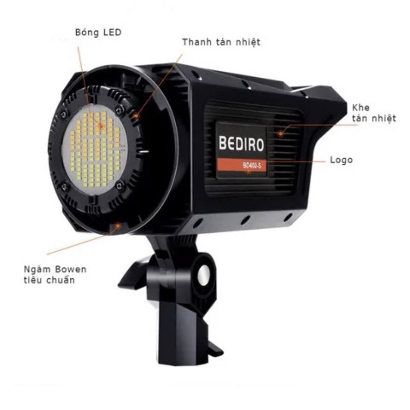 Bộ Đèn Studio Ngàm Bowen Bediro Bd-400ss