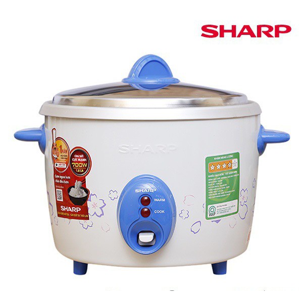 [Nhập RAISINGSTAR18, giảm 30k cho đơn 99k]Nồi cơm điện nắp rời Sharp KSH-D06V (màu ngẫu nhiên)
