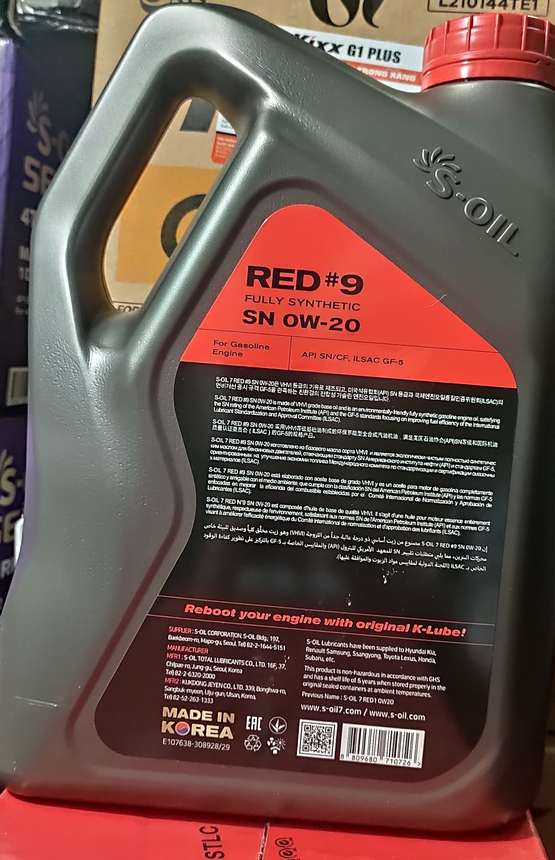 NHỚT S.OIL SN 0W20