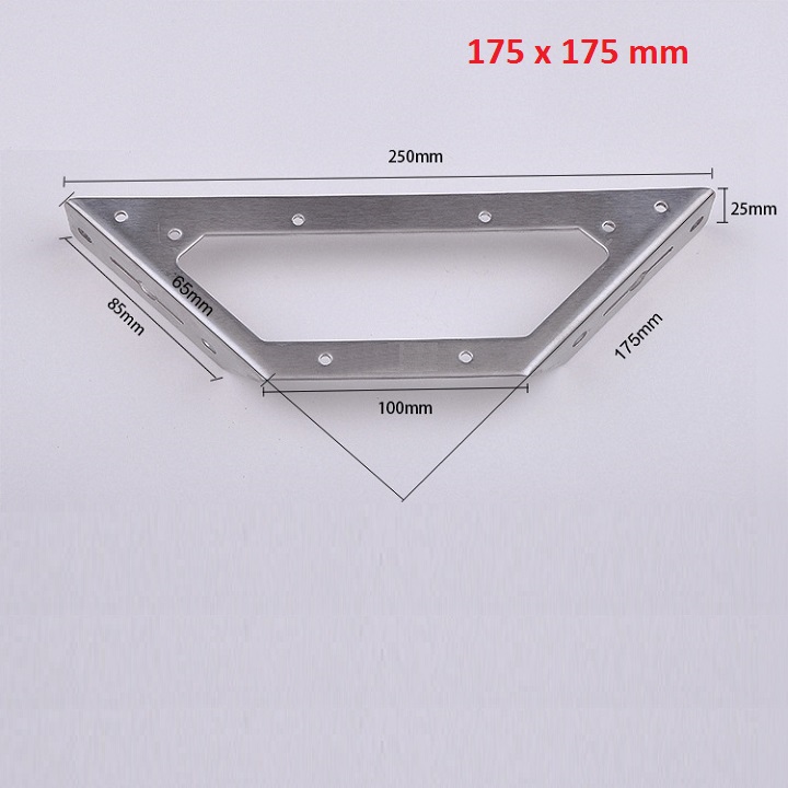 COMBO 2 CÁI CÙNG LOẠI. EKE. PAT ĐỠ INOX 90 ĐỘ GẮN TƯỜNG LÀM KỆ ĐA NĂNG, KÍCH THƯỚC 5cm,10.5cm,17.5cm,27.5cm
