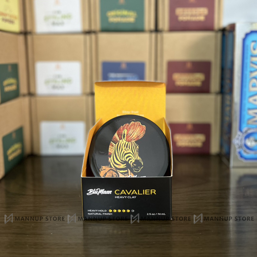 Sáp Vuốt Tóc Blumaan Cavarier Heavy Clay (Ngựa Vằn) 74ml