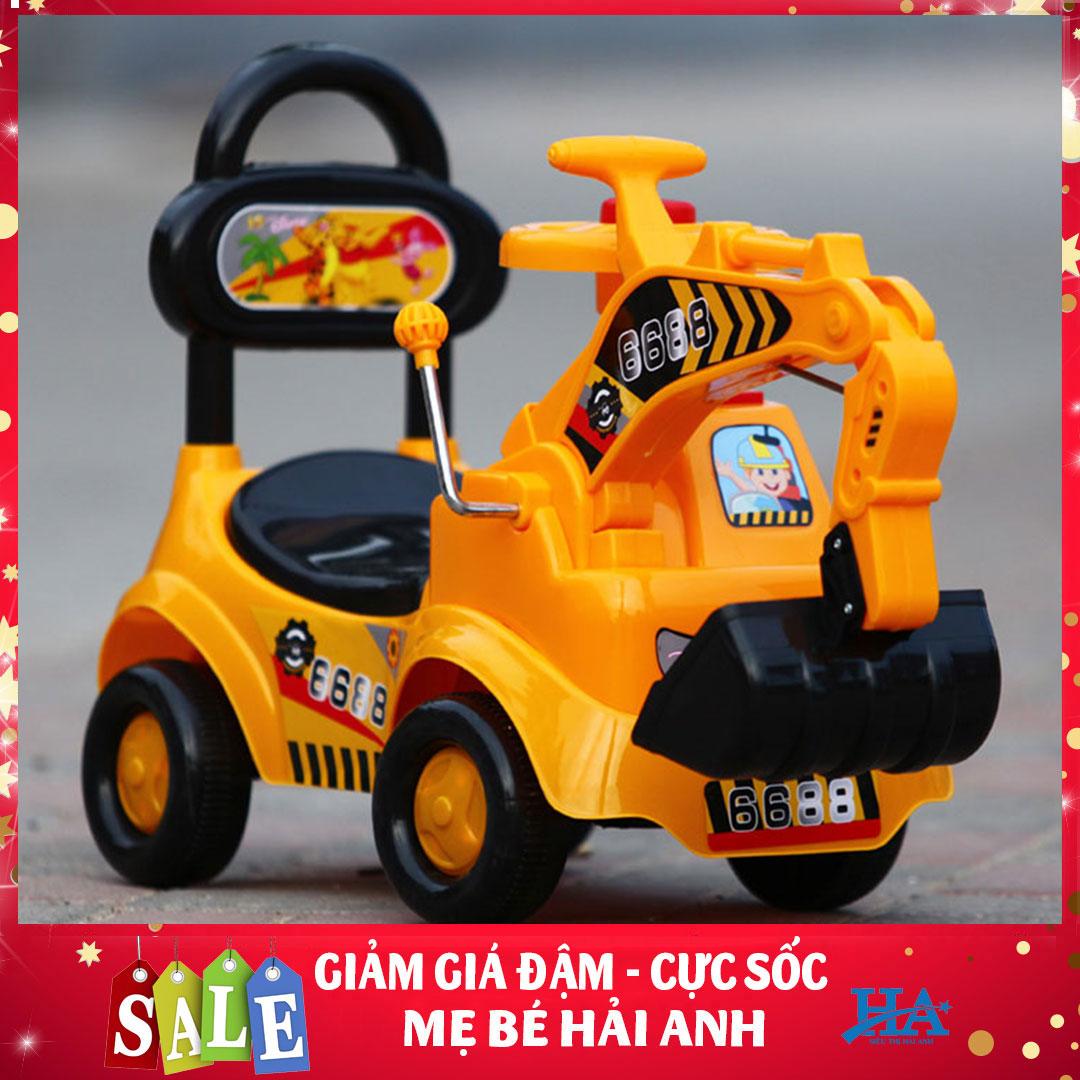 Xe Cẩu Chòi Chân - Xe Máy Xúc Cho Bé Yêu