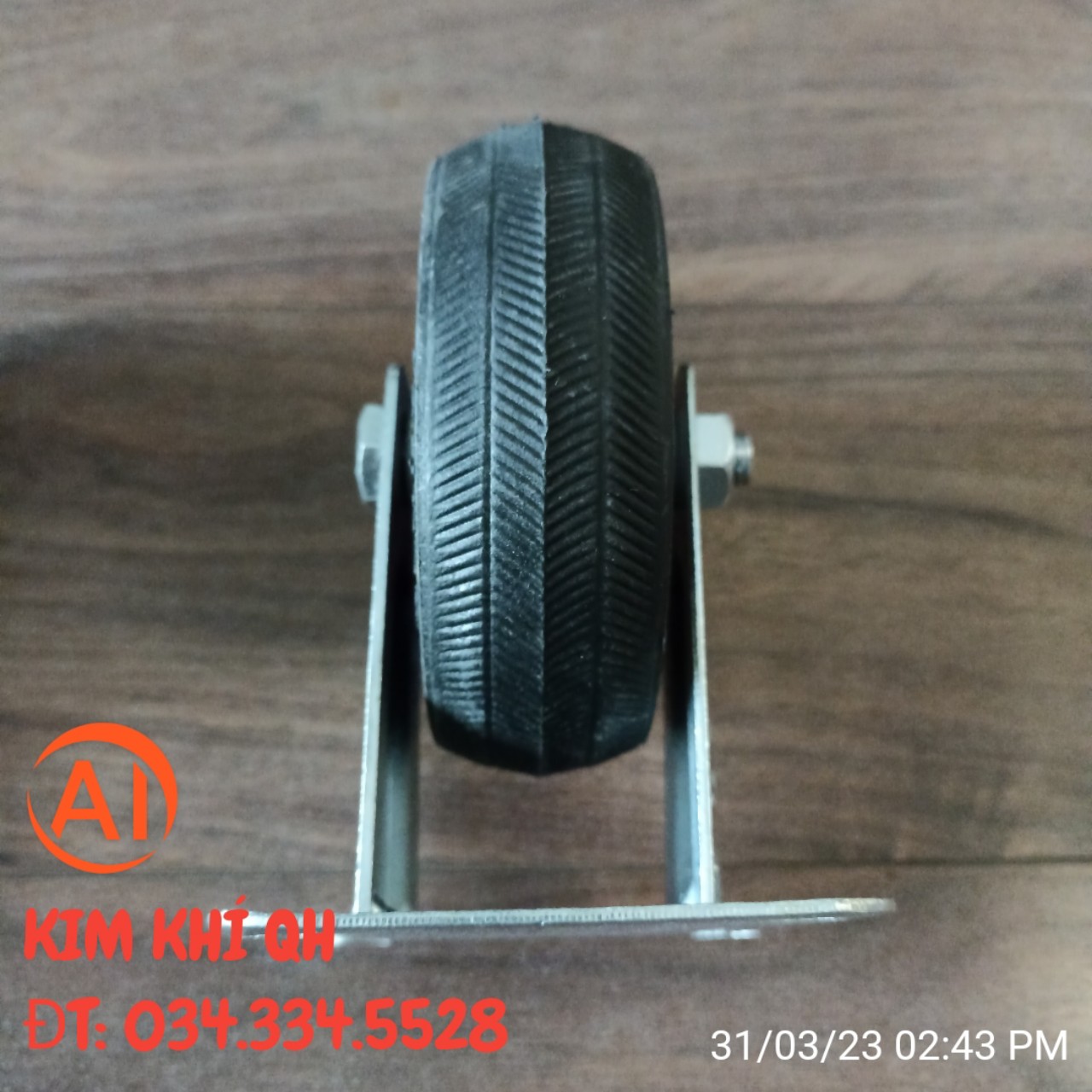 Bánh Xe Cao Su Đúc Phi 100mm - Quay Và Cố Định - hàng chất lượng - giá rẻ
