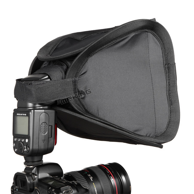 Selens 23cm Mini Softbox Diffuser Bounce For SpeedLight Flash Foldable Soft box for DSLR Camera Speedlite -intl