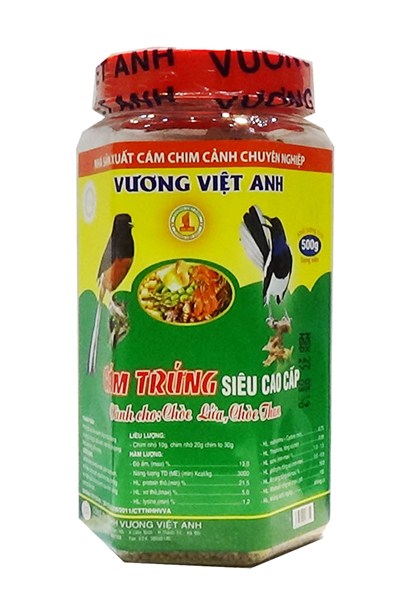 Combo 2 hũ cám vương việt anh: Mi, khướu, mào, chòe, tổng hợp(hũ 500g) tằng 1 thìa châm thức ăn