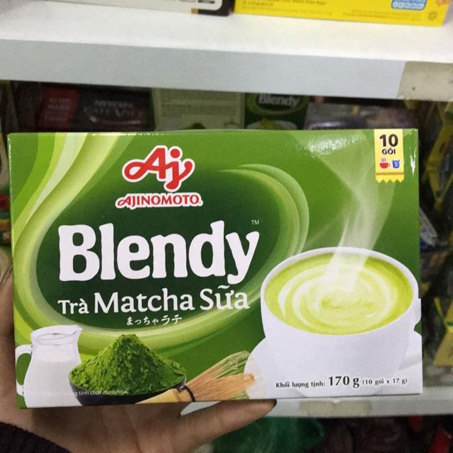 Trà sữa Blendy (hộp 170g/10 gói) - Trà Matcha sữa