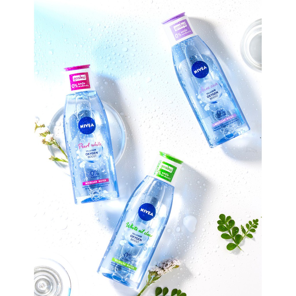 Nước Tẩy Trang Sáng Da Cho Da Nhờn Mụn Nivea