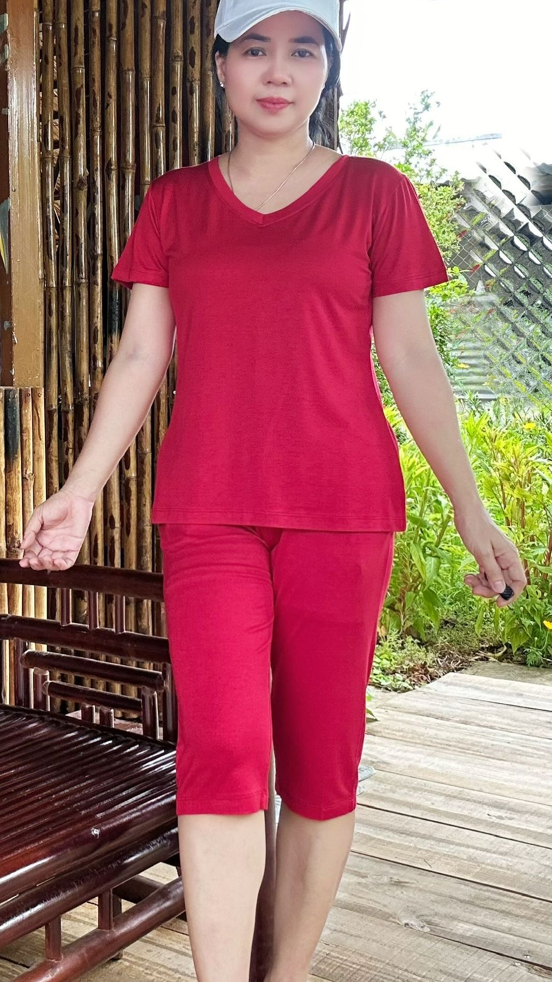 TPS1108(L-7XL) Đồ Bộ Lửng Cổ Tim Chất Thun Lụa TuyenPhan Bigsize