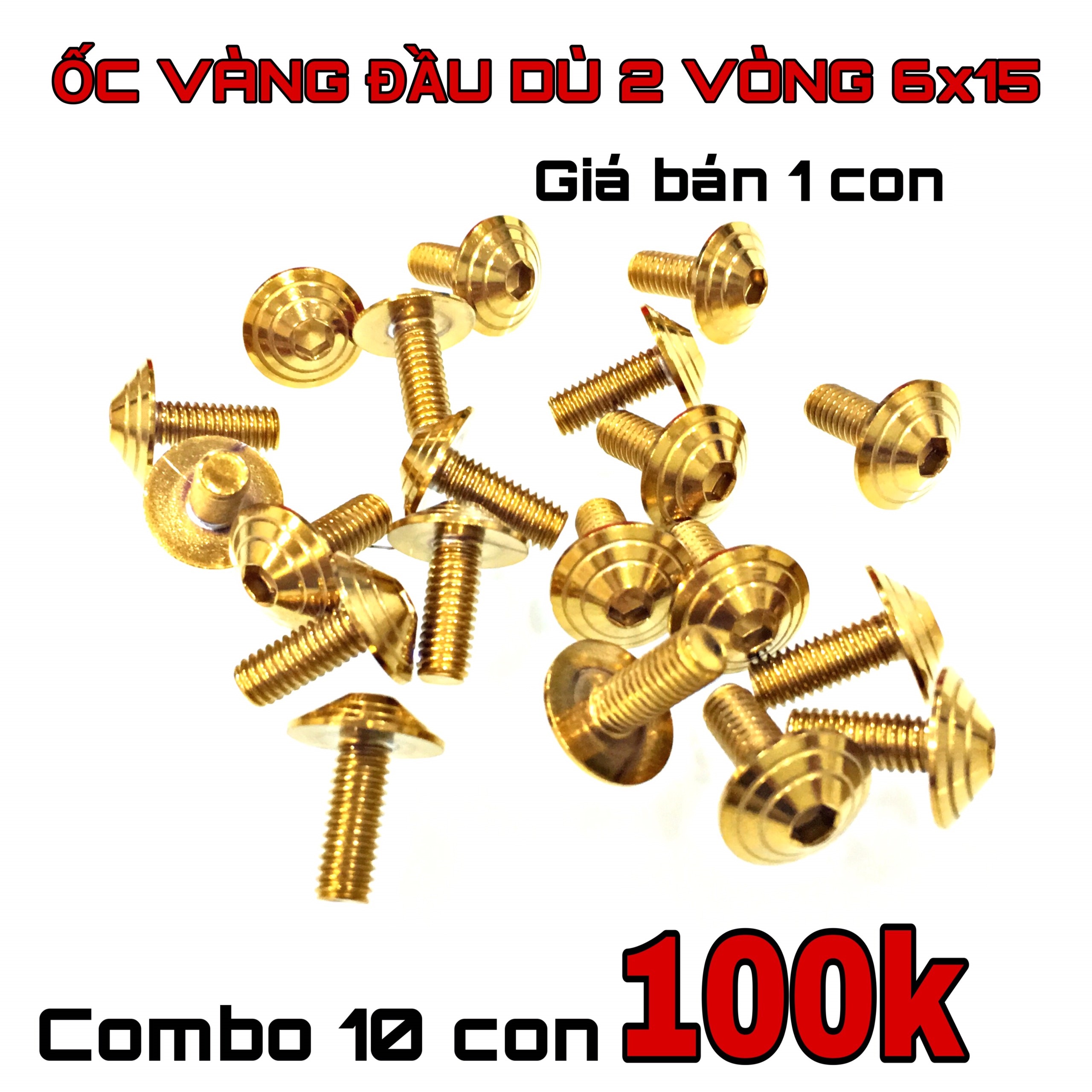 [HCM]COMBO 10 CON ỐC THÁI KIỂU CHO XE MÁY