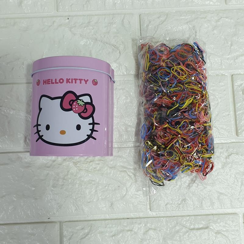 Dây buộc tócFREESHIPHộp Thun Cột Tóc Hello Kitty Cho Bé kute