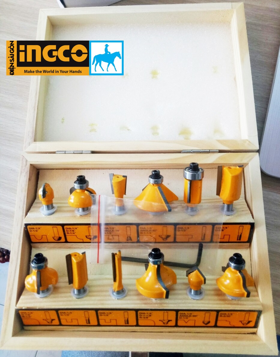 Máy phay gỗ 6mm 6.3mm 500W INGCO PLM5002