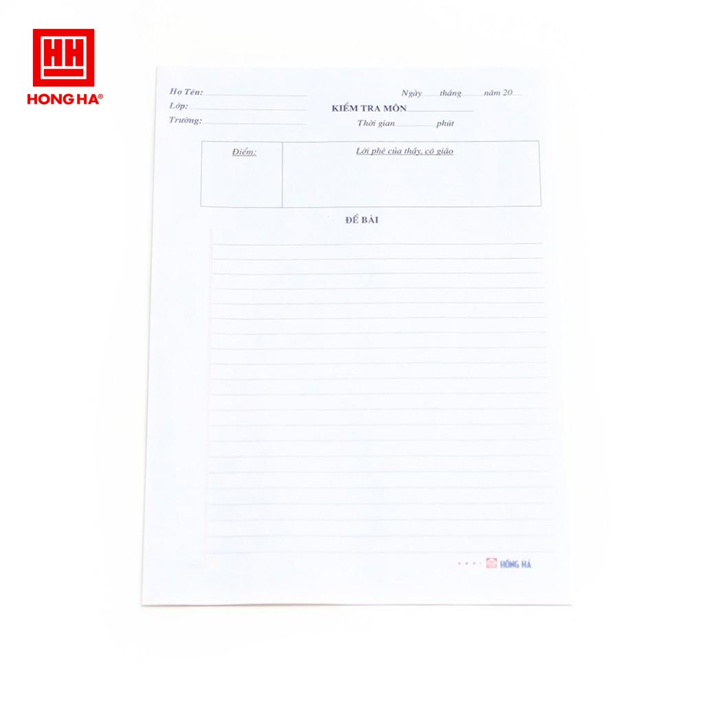 10 tập giấy kiểm tra kẻ ngang 4913 túi  (50 tờ)