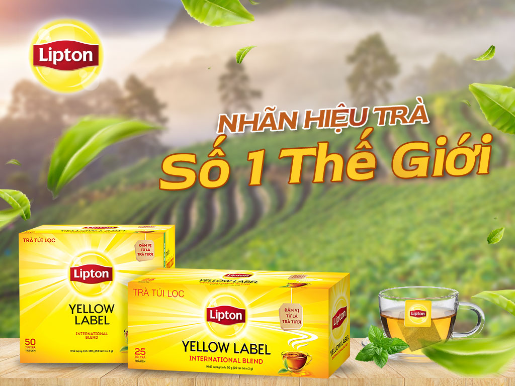 Trà Túi Lọc Lipton Hộp 25 Gói