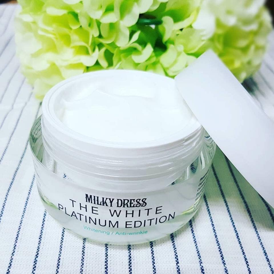 Kem dưỡng làm trắng da tức thì milky dress the white platinum edition 50ml 10688 - sản phẩm rất chất lượng, khách yêu trải nghiệm nhé, đảm bảo hàng hot trên thị trường hiện nay