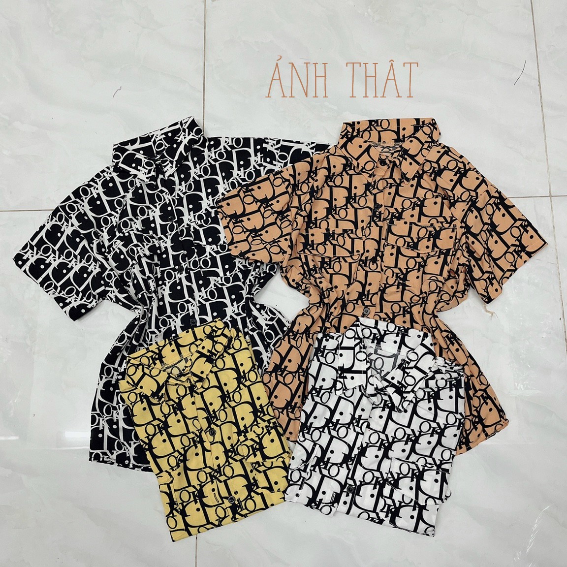 [TOP BÁN CHẠY] Áo sơmi nữ vải Voan lụa họa tiết in chữ - UTH48GV