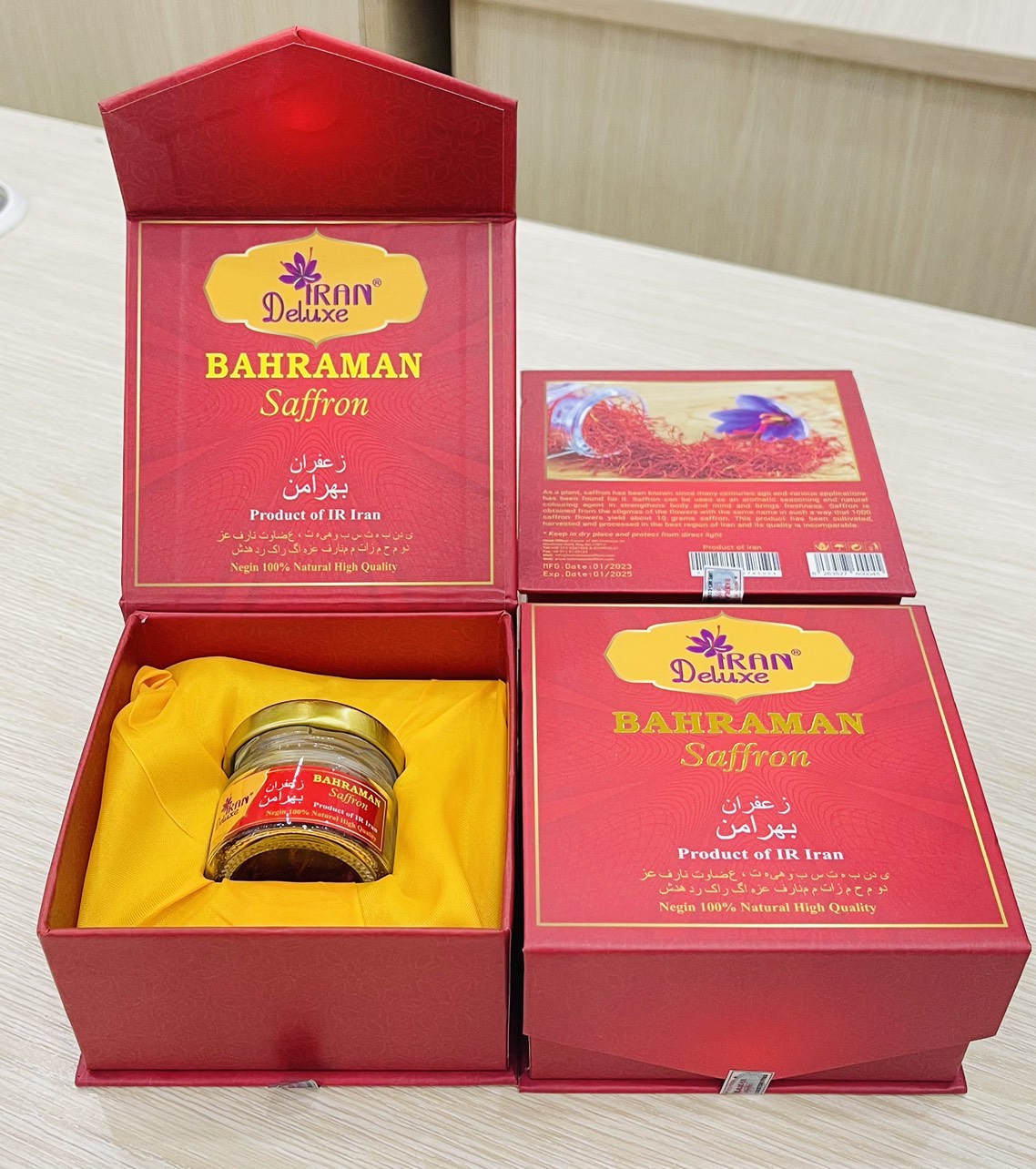 {HÀNG HOT} Nhụy Hoa Nghệ Tây Saffron Bahraman (Hộp 1g )