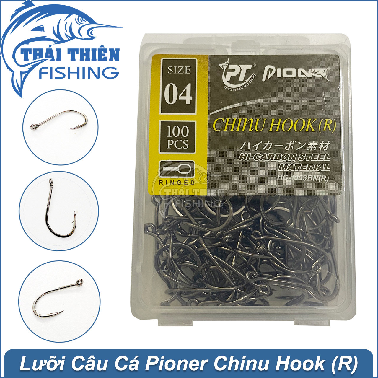 [HCM]Lưỡi câu cá Pioner Chinu Hook (R)