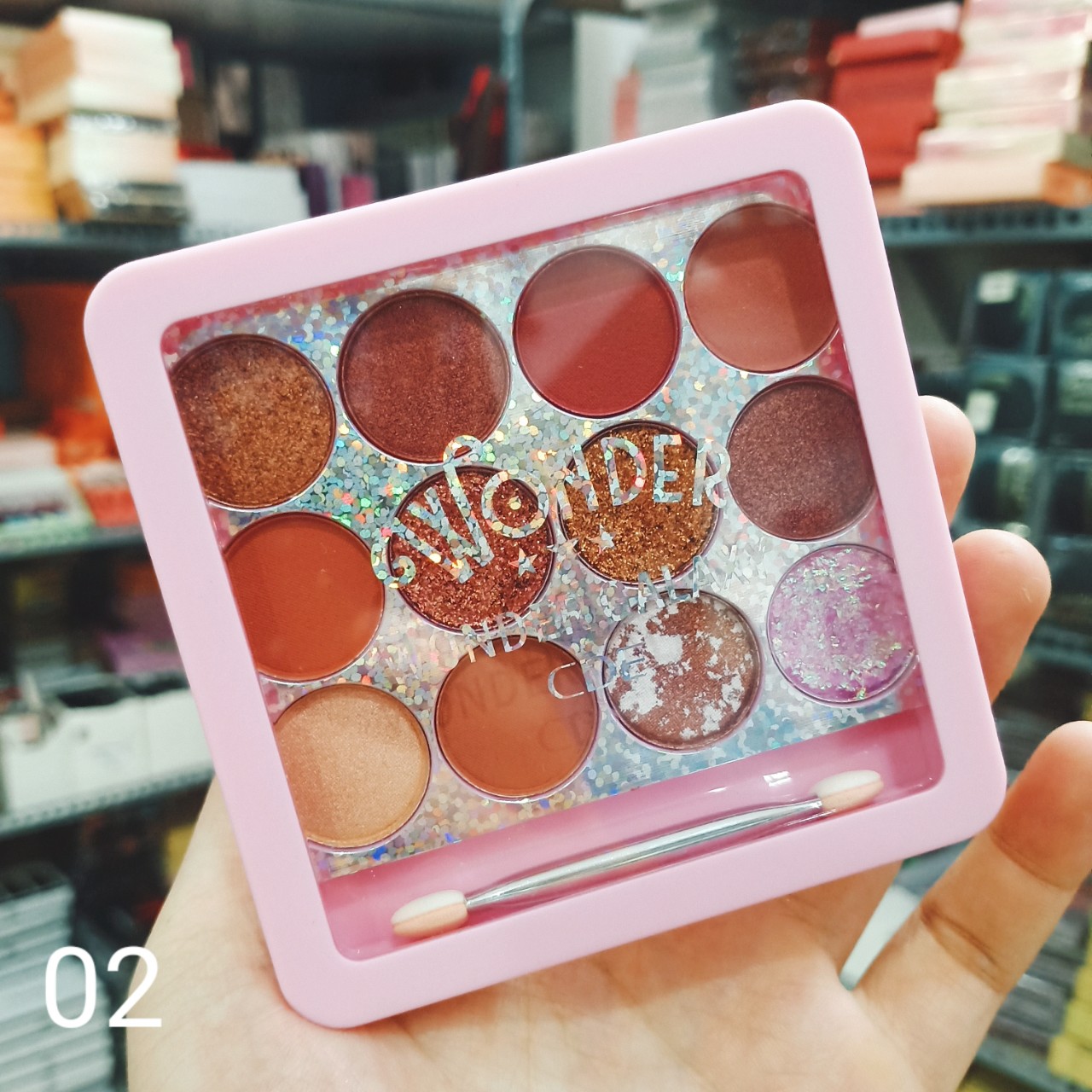 Phấn mắt 12 ô nhũ CDE wonder galaxy