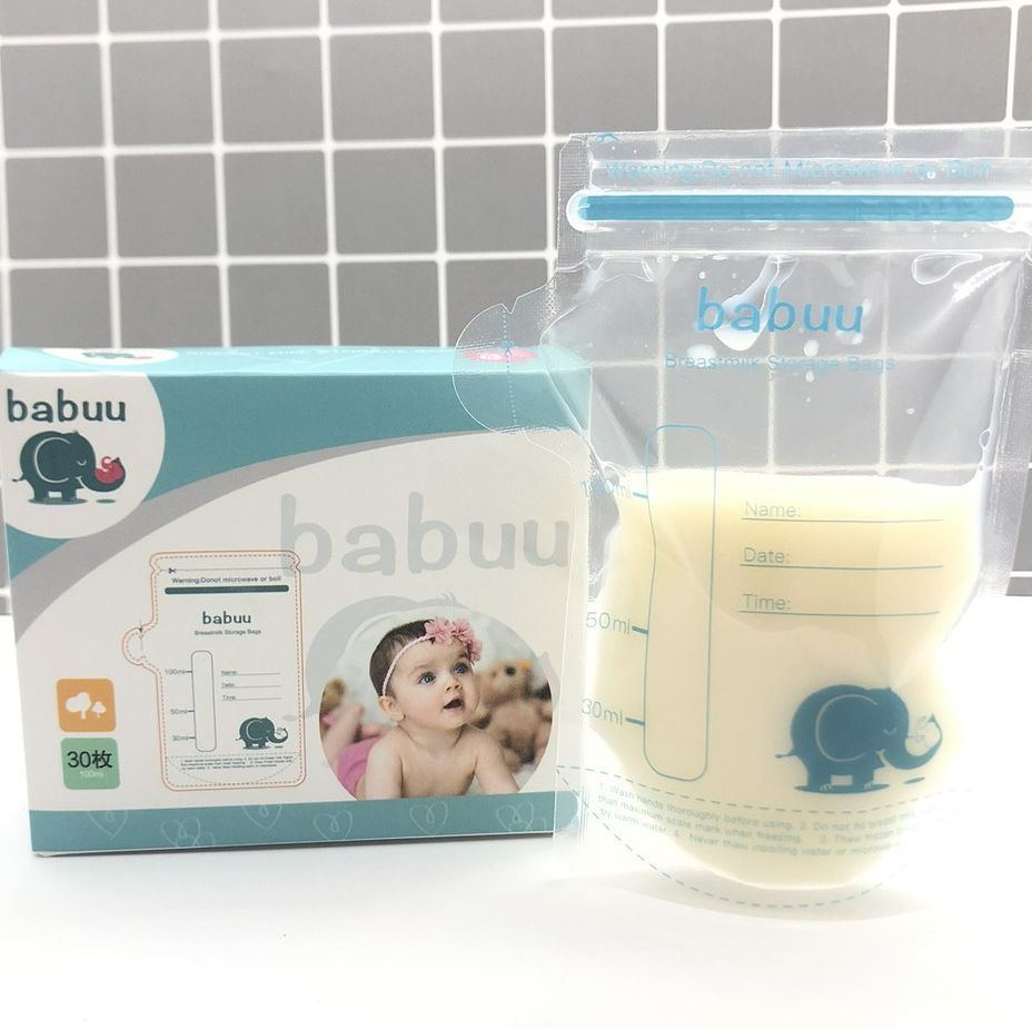 Túi trữ sữa Babuu hộp 30 túi 100ml