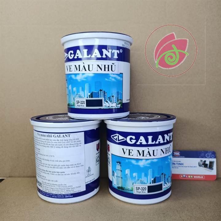 [Sơn chậu] Ve màu xanh dương Galant 1kg