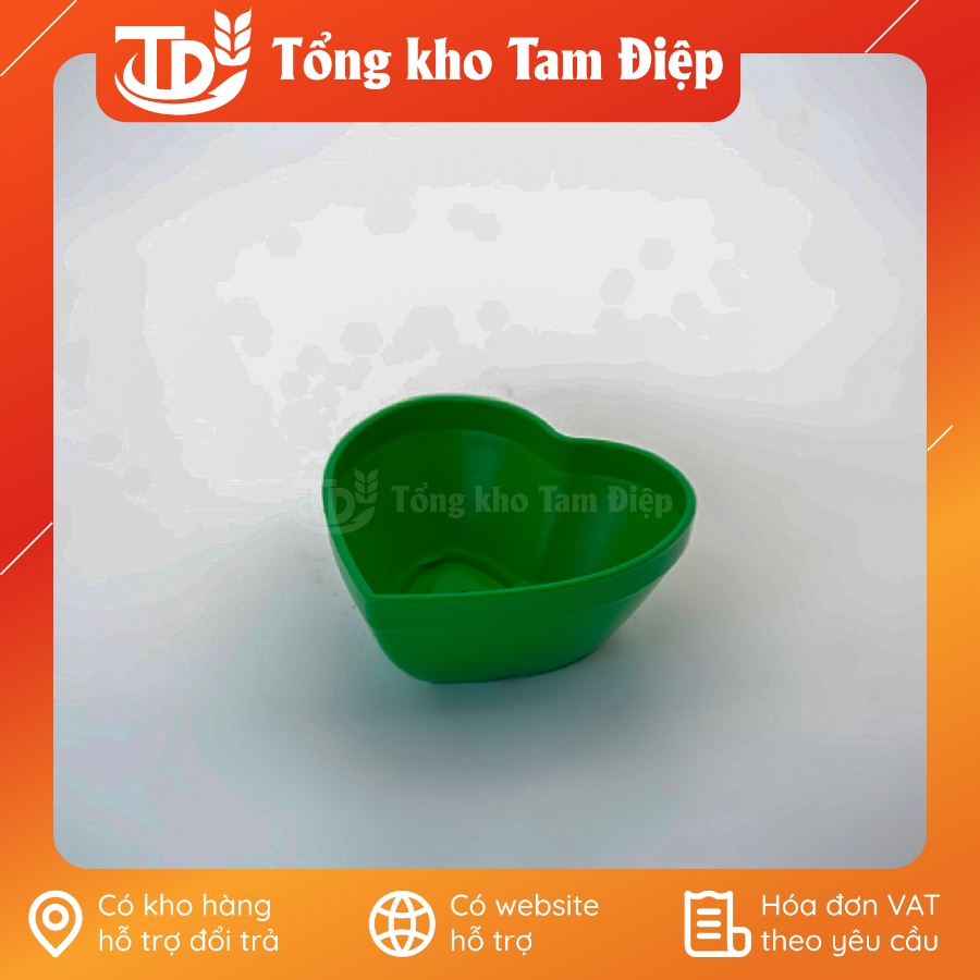 Chậu nhựa hình trái tim mini đủ màu