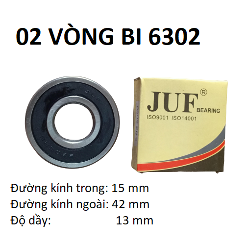 10 vòng bi 6302 JUF
