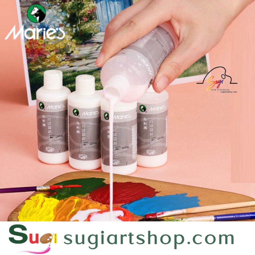 Dung môi pha màu acrylic Maries 100ml/ Medium acrylic Maries 100ml