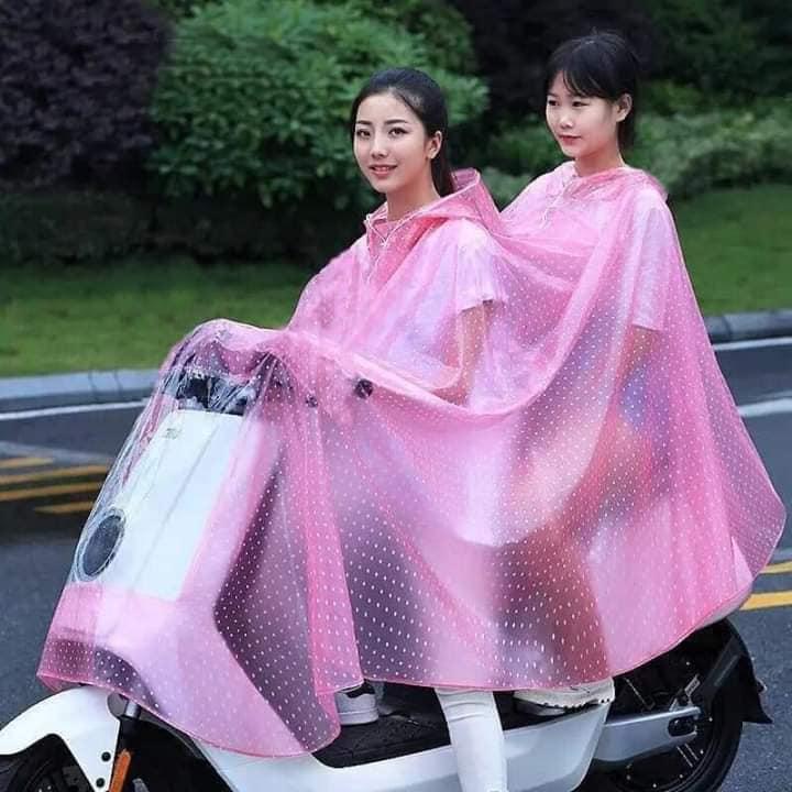 ÁO MƯA CHẤM BI CÁNH DƠI 2 ĐẦU
