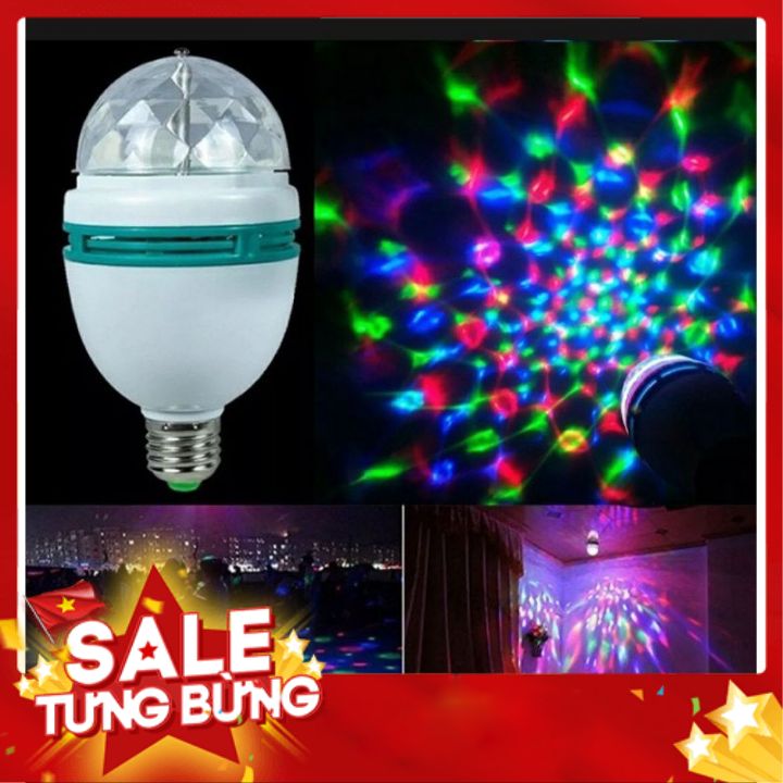 Đèn LED 7 màu vũ trường, bóng đèn LED trụ, đèn LED xoay 7 màu sân khấu chớp nháy, Đèn nháy 7 màu, đèn chớp, đèn trang trí, đèn Led karaoke, đèn Led vũ trường
