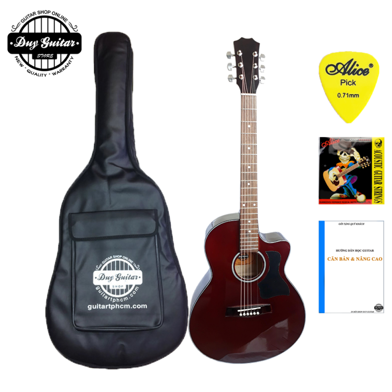 [Có video] Đàn guitar acoustic DT70 có 3 màu tùy chọn ghita đệm hát có âm thanh vang tốt - Duy Guitar Store - Shop đàn ghita giá rẻ dành cho bạn mới tập