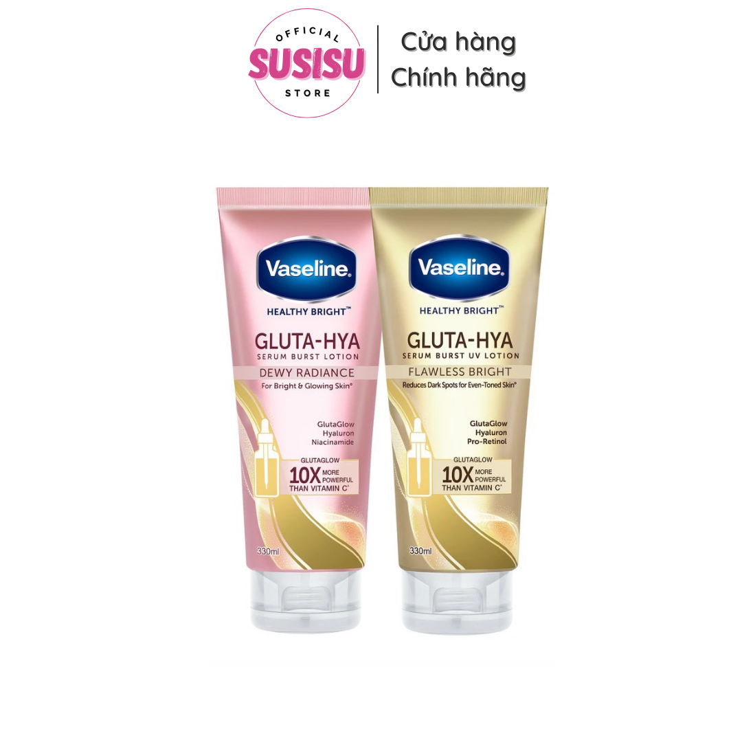 Vaseline gluta-hya serum burst UV lotion 10x 330ml