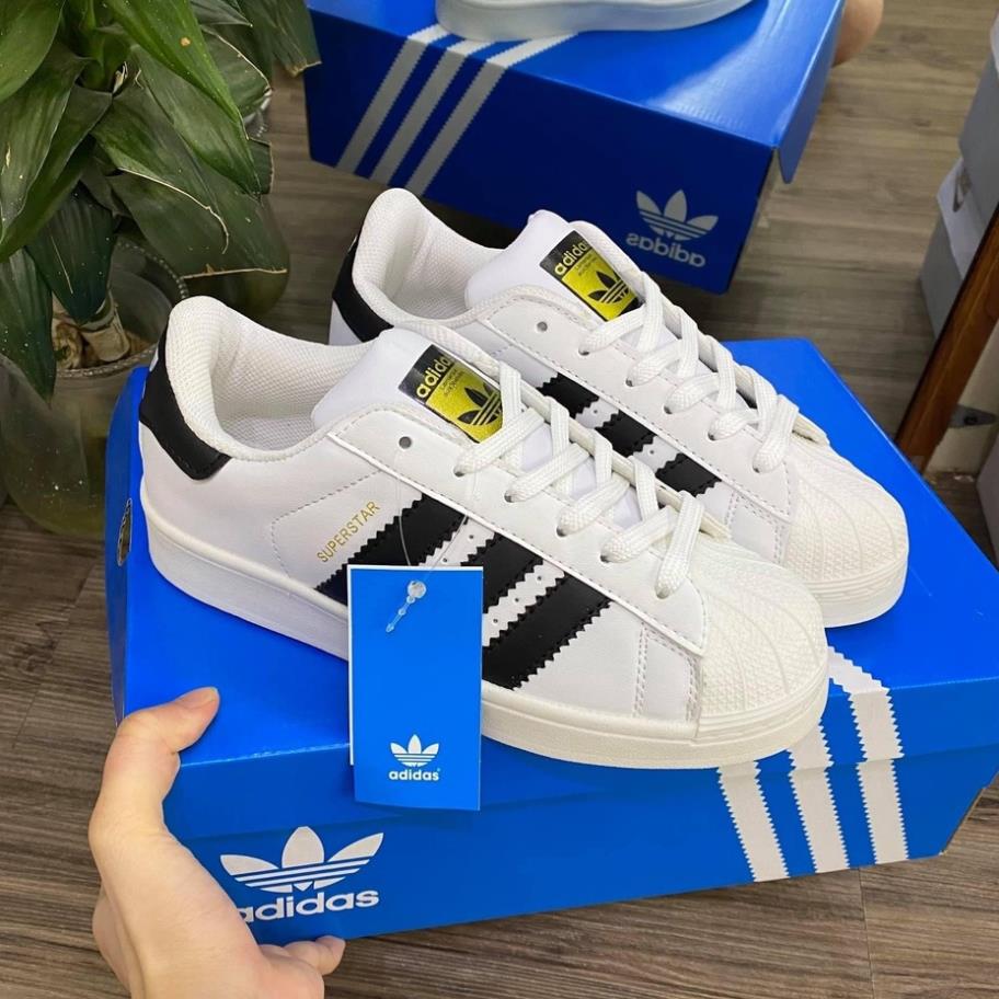 Giày Thể Thao 𝓪𝓭𝓲𝓭𝓪𝓼 𝓢𝓾𝓹𝓮𝓻𝓼𝓽𝓪𝓻 Trắng 3 Sọc nam nữ hàng cao cấp full box bill