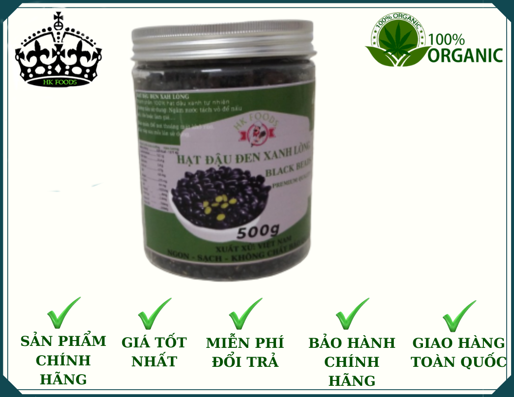 Đậu đen xanh lòng loại 1 ,500g