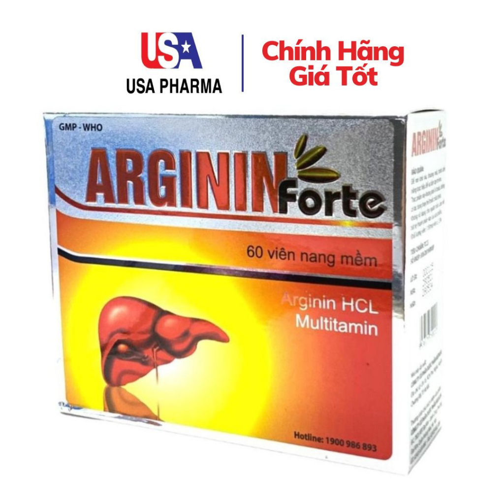 Viên uống ARGININ f rte giúp tăng cường chức năng gan, hạ men gan, mát gan