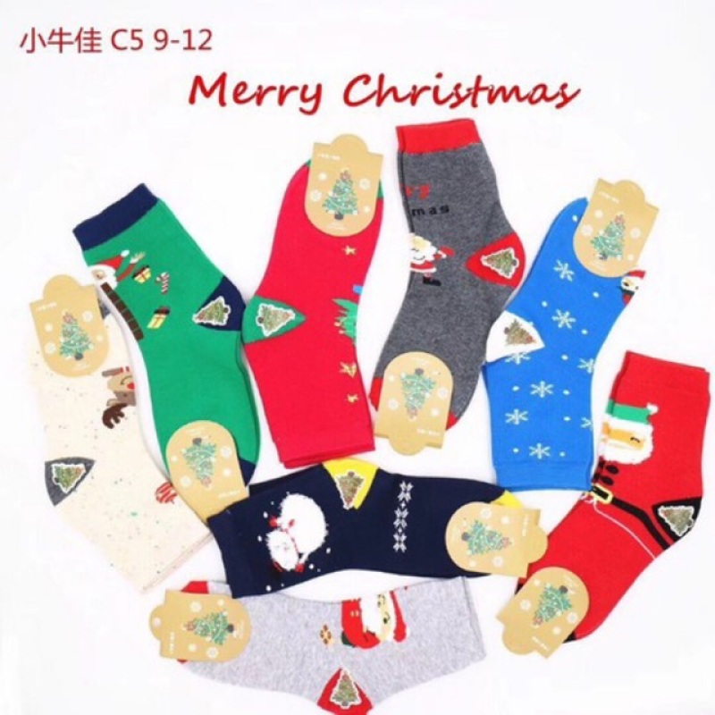 Tất Noel cho bé, chất cotton mềm mại, dễ chịu, đi vào cực kì êm chân, dành cho bé từ 2-12 tuổi