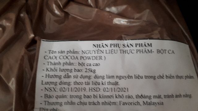 Bột cacao Malaysia 100g