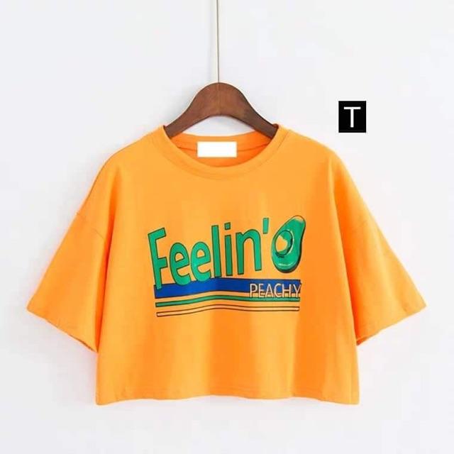 Áo croptop Feelin quả bơ DTR0719