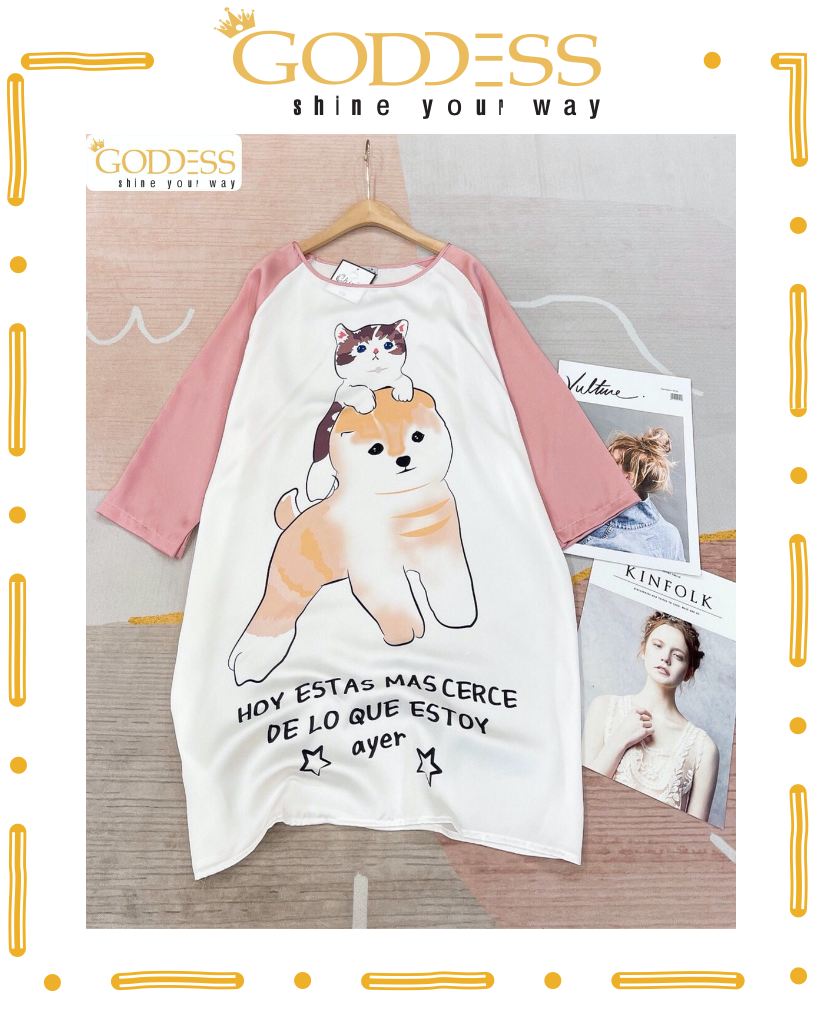 [HCM]Đầm Pijama Lụa Satin ?? Đầm ngủ Bigsize 40 - 65kg lụa mát mịn cao cấp