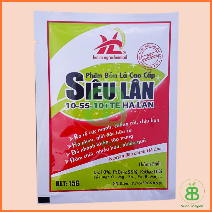 Phân Bón Lá Cao Cấp Siêu Lân Hà Lan 15GR