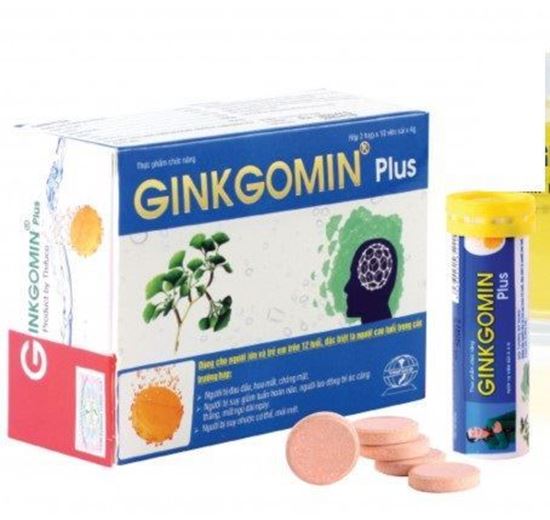 Ginkgomin (5*4) dạng sủi tăng tuần hoàn máu lên não