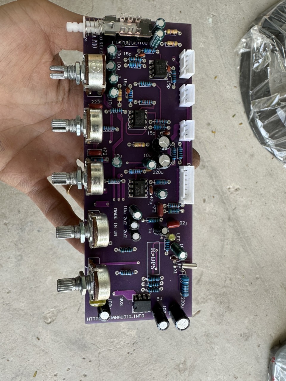 Mạch Echo Reverb 3D dành cho ampli, loa kéo